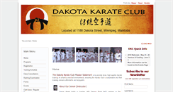 Desktop Screenshot of dakotakarate.ca